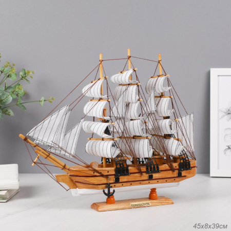 Макет парусного корабля 42х39 см / SH08 /уп 8/