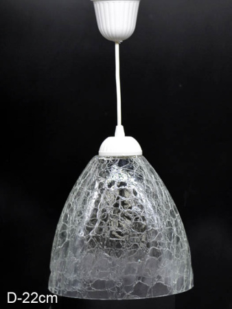 Светильник подвесной 20-232-и 50кракле прозрач