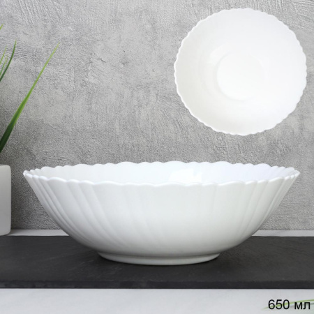 Салатник 650 мл 175 мм Классика тарелка глубокая ALW70 (white) LHBW /уп 6/72/