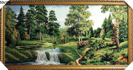Картина-гобелен 50*100 F004/307-3G/зол.нить