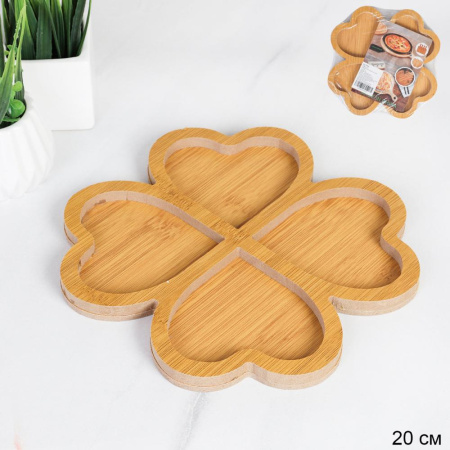 Блюдо сервировочное 20 см дерево / 5-13 /уп 96/