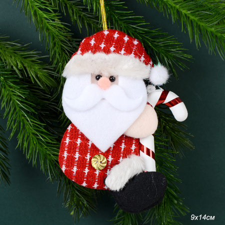 Елочное урашение-подвеска 14х9 см / Е127 /уп 600/ (50)