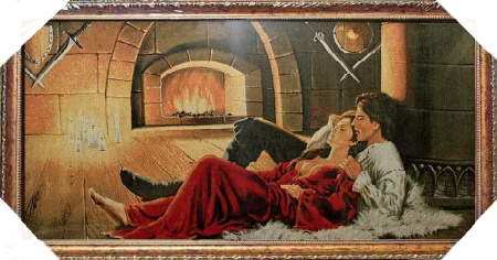 Картина гобелен 40x80 M013 /10036-2/ золотая нить