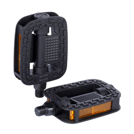 Педаль детская MIXIEER KIDS MX-P604S, полипропиленовый корпус, чёрный, без подшипников, ось 4S, с ре