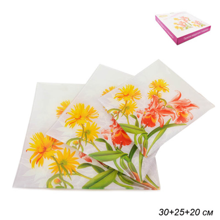 Тарелки квадратные 2 предмета 25 и 20 см / 1001-Z294 /уп.12/