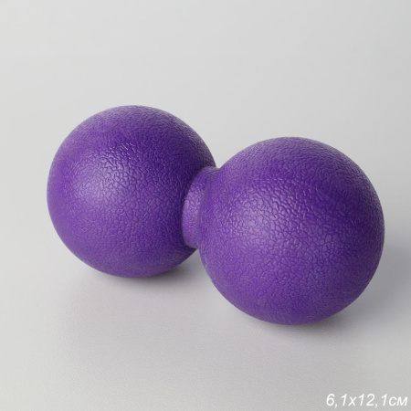 Мячик массажный Woohooo Double Relief Ball / 6.1 х12.1 / фиолетовый/уп 50/