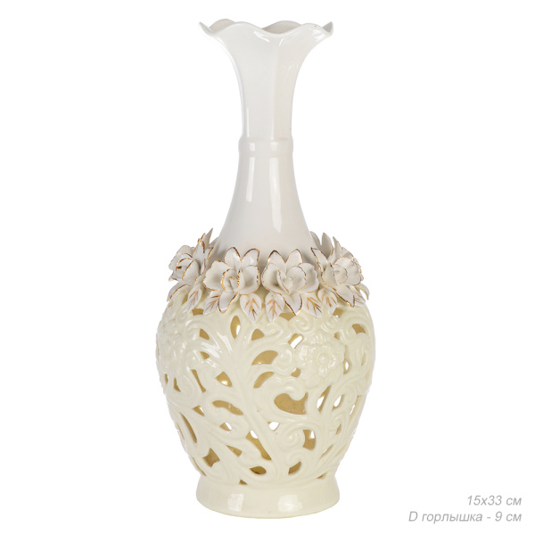 Ваза 35 см / FL-15-2 /уп 4/ Ажурная Амфора (50)