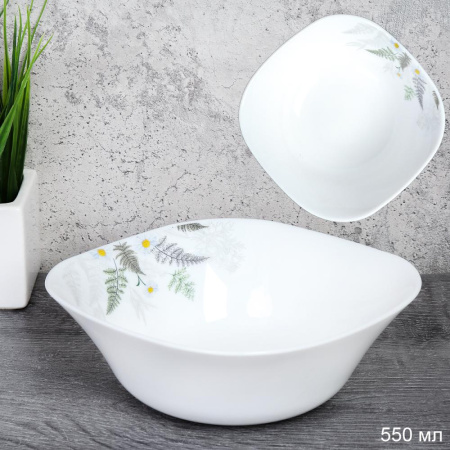 Салатник квадратный 550 мл 152 мм тарелка глубокая / FSW-65XN (7445) /уп 6/60/