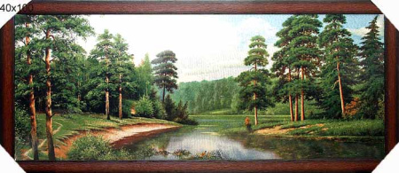 Картина-гобелен 40*100 FJ012 Мостик2/F4511-111/пл