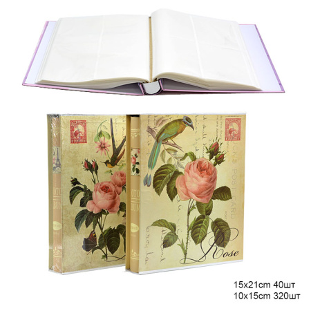 Фотоальбом на 360  фотографий 15х21-40шт и 10х15-320шт, микс 2 вида /6286/уп.16/
