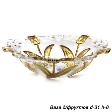 Ваза для фруктов 31х8 см / JZ-1008B /уп.8/ TP-1579TP/BH1-G