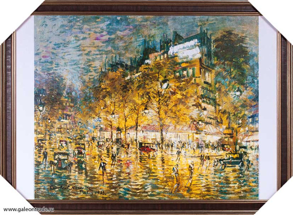 Репродукция картины 50х70 Париж (Париж ночью) 1933 /Коровин КА/ZR8210-209230/ Национальная галерея А