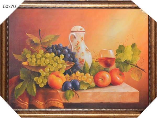 Репродукция картины 50x70 Фруктовый натюрморт /4205С-205А/