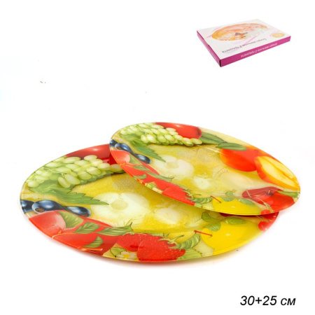 Блюдо овальное 2 предмета 30 и 25 см / 1033-Z337 /уп.12/