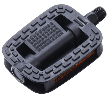 Педаль детская MIXIEER KIDS MX-P604S, полипропиленовый корпус, чёрный, без подшипников, ось 4S, с ре