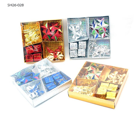 Набор новогодних украшений 16 шт. SH26-028 /уп.240/