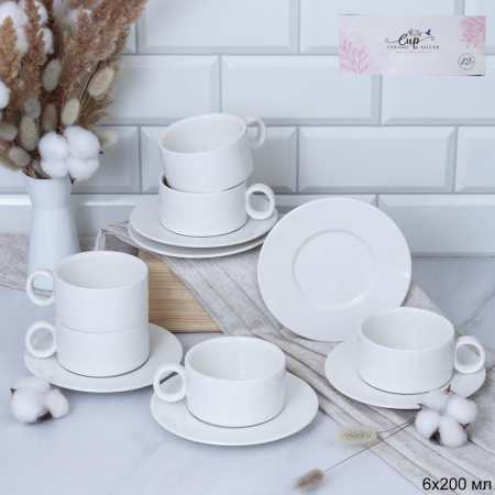 Чайный набор 12 предметов 200 мл / RF-147 /уп 12/