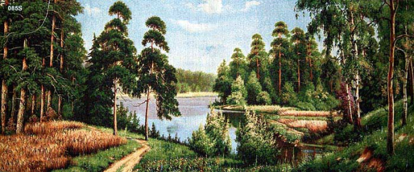 Гобелен полотно 60*80 S085 золотая нить