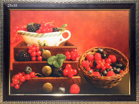 Постер в раме 25х35 Лесные ягоды/ Art14 /2808C-002A1/