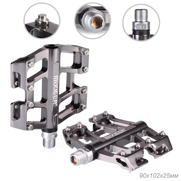 Педаль для MTB MIXIEER ATILLA, фрезерованный CNC алюминий, CR-MO ось 3 пром. подшипника. 90х102х25мм