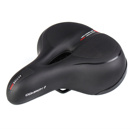 Седло велосипедное комфортное COMIRON TOKYO C012 265x220, Технологии: ED, MEMORY FOAM, Верх: PU с пр