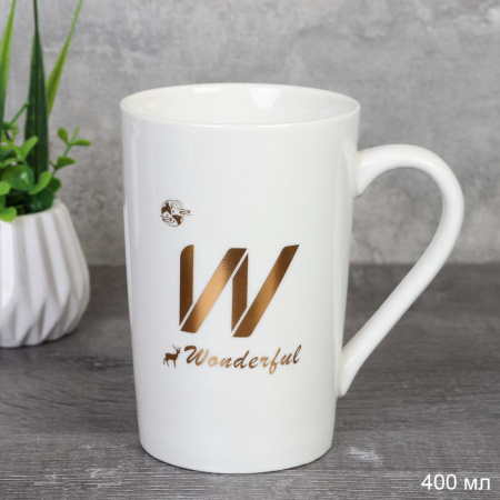 Кружка 400 мл / A-14 /уп 42/ белая