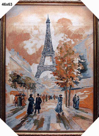 Картина гобелен 46x63 Бульвар Эйфель/3101С-205А/