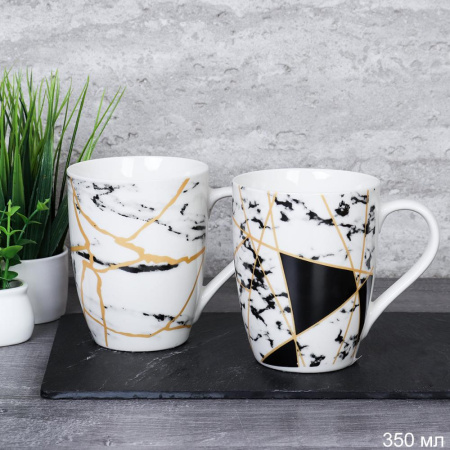 Кружка 350 мл под Мрамор / 4809-3 / уп 72/