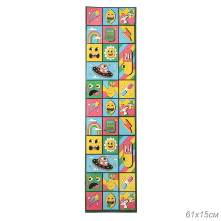 Шкурка противоскользящая для скейта логборда самоката GT300-6 размер 153х610мм /уп 500/