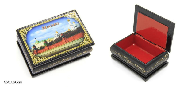 Шкатулка Виды Москвы малая / 415