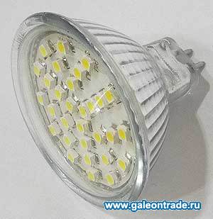 Светодиодная лампа Spot 30 1.5W MR16-GU5.3 WHITE 4500k /уп.120/