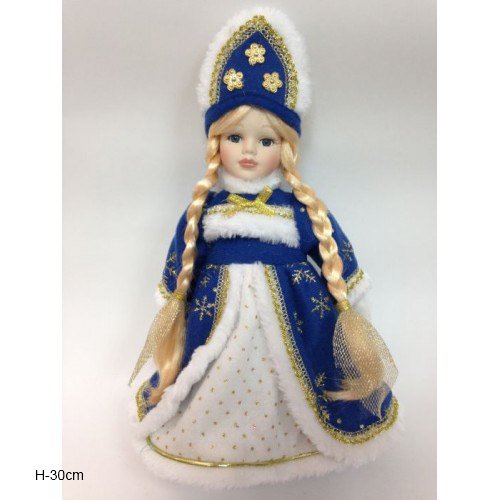 Кукла декоративная Снегурочка Наташенька 30 см /41687