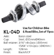 Каретка под квадрат. KENLI KL-04D 128мм. для детских и городских велосипедов. BLACK UCP
BORON STEEL