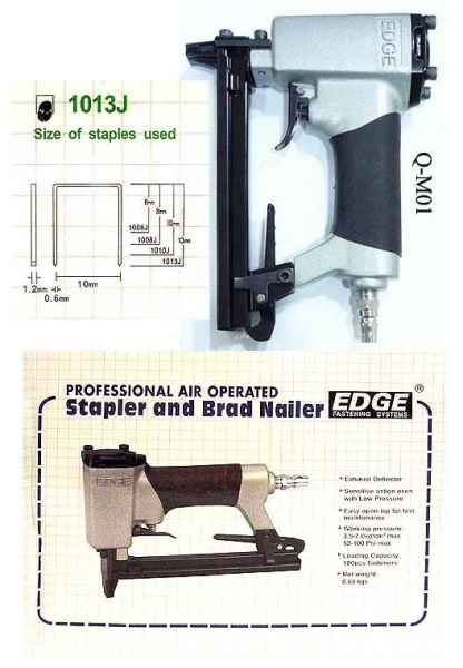 Пистолет пневматический для П-скобы EDGE 10*10 Q-M01 /уп.10/