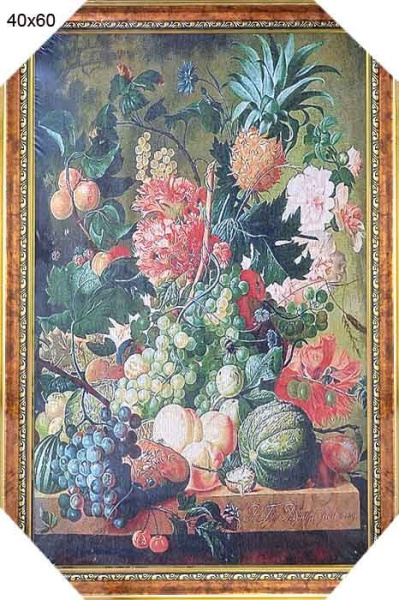 Картина гобелен 40х60 Цветы и фрукты/JR848-1003/