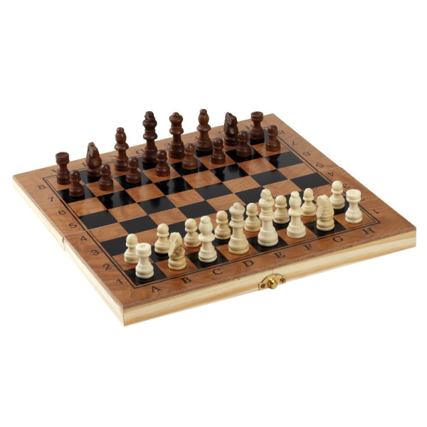 Игра настольная 3 в 1: нарды, шахматы, шашки 29х29 / S3029 /уп 60/ (50)