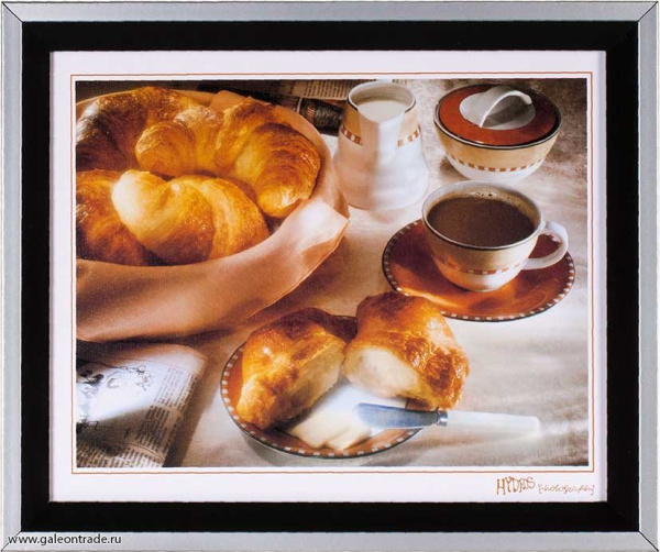 Репродукция картины 20х25 Завтрак с круасанами / 3110 /2002B-012C/