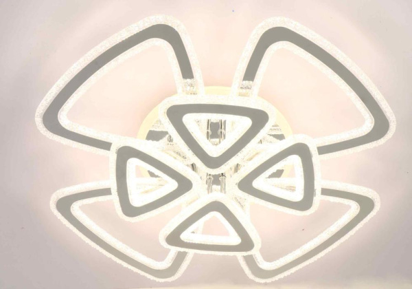 Стационарный светильник / LED-люстра потолочная. Цвет: хром (372W / Ø670*120)