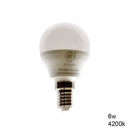 Светодиодная лампа LED B45-PR 6W E14 4200K (60W)