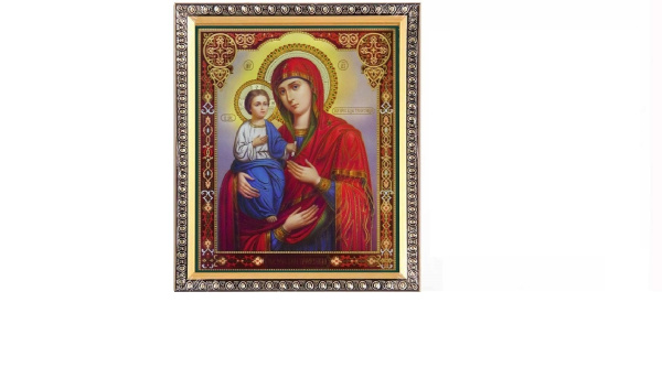 Икона 15х18 Богородица Троеручица печать /1702C3-012C1/